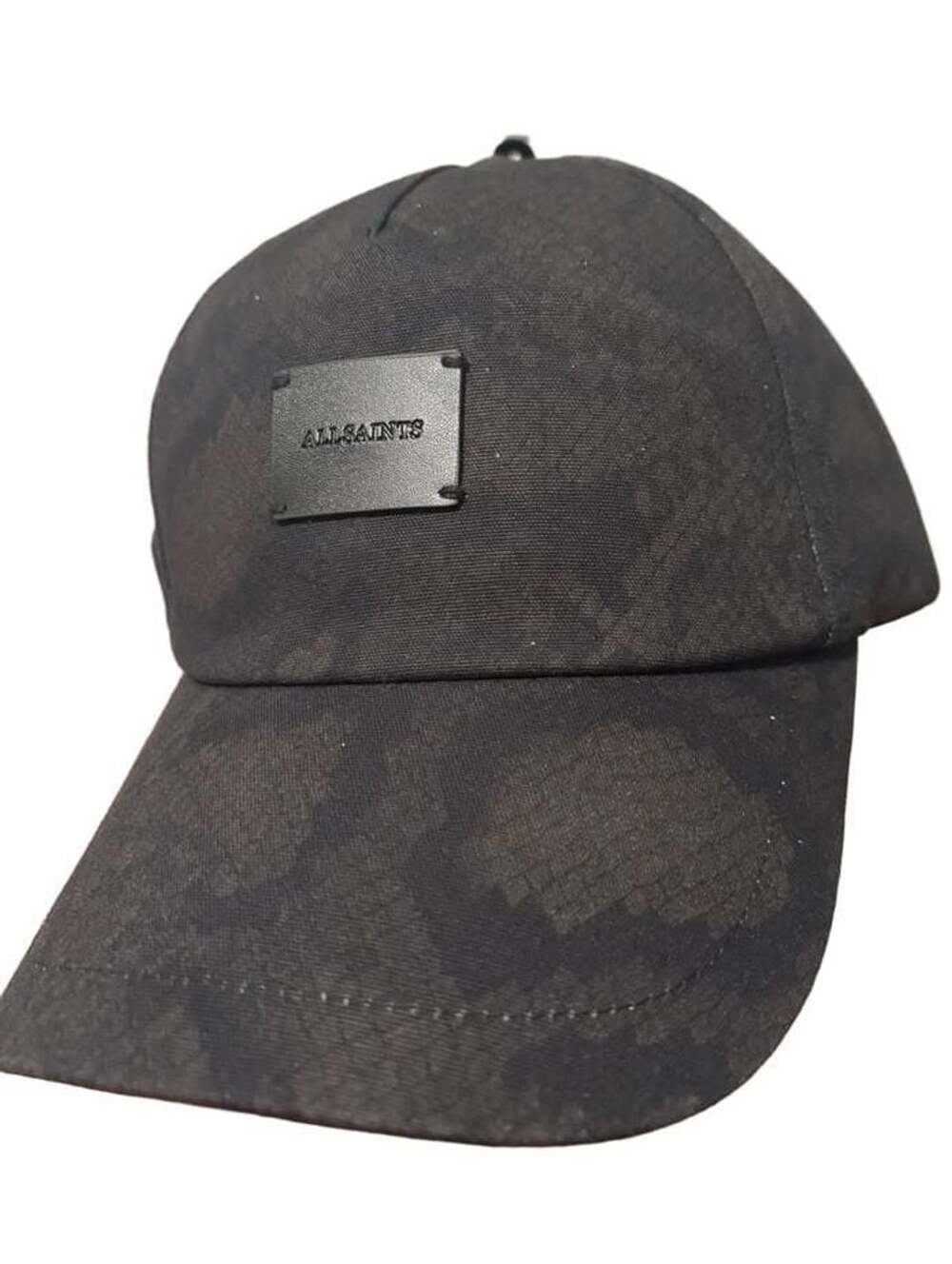 AllSaints snakeskin 6 panel, Low Profile strapback cap.